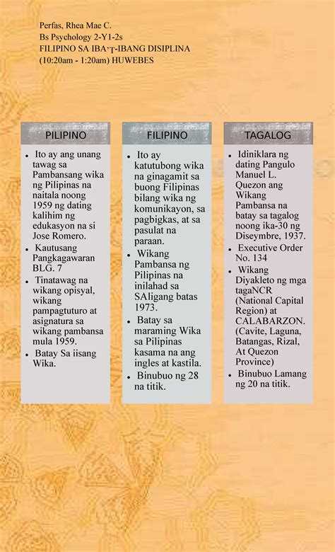 Ano ang kaibahan ng wikang tagalog sa wikang filipino